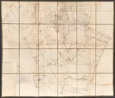 Illustration de Plan du domaine en 1758 ©Bibliothèque municipale de Bordeaux - fonds La Brède