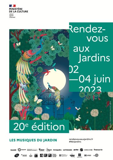 Affiche nationale des Rendez-vous aux jardins 2023
